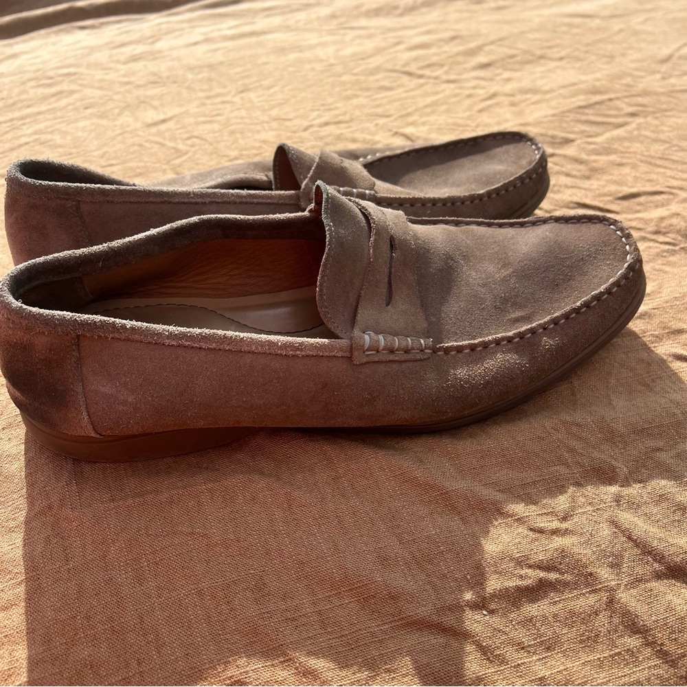 Flag Ltd. Taupe Slip On Loafers Size 12
